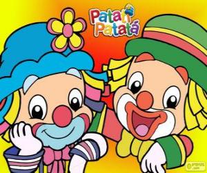 Puzzle Patati και Patatá, τα δύο κλόουν είναι μεγάλοι φίλοι